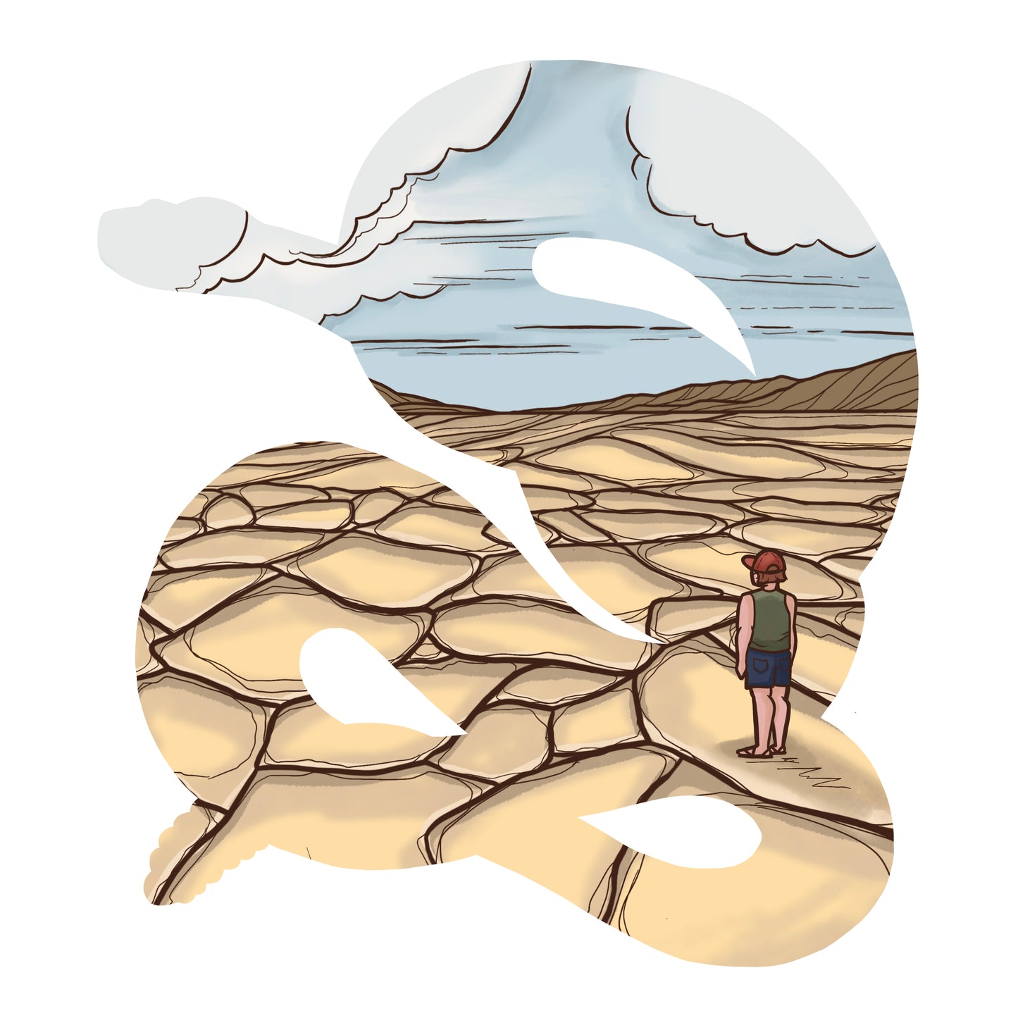 Rattlesnake Hiker art print