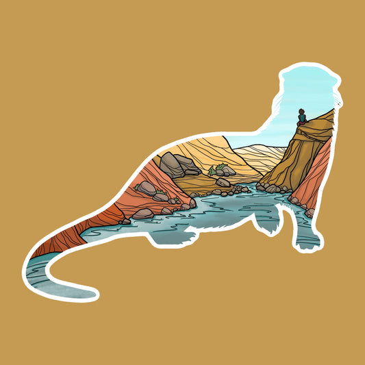 River Otter Canyon sticker