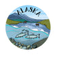 Alaska River Wildlife sticker