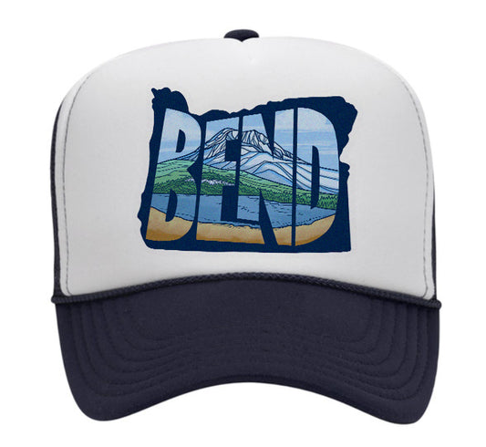 Bend State Shape trucker hat