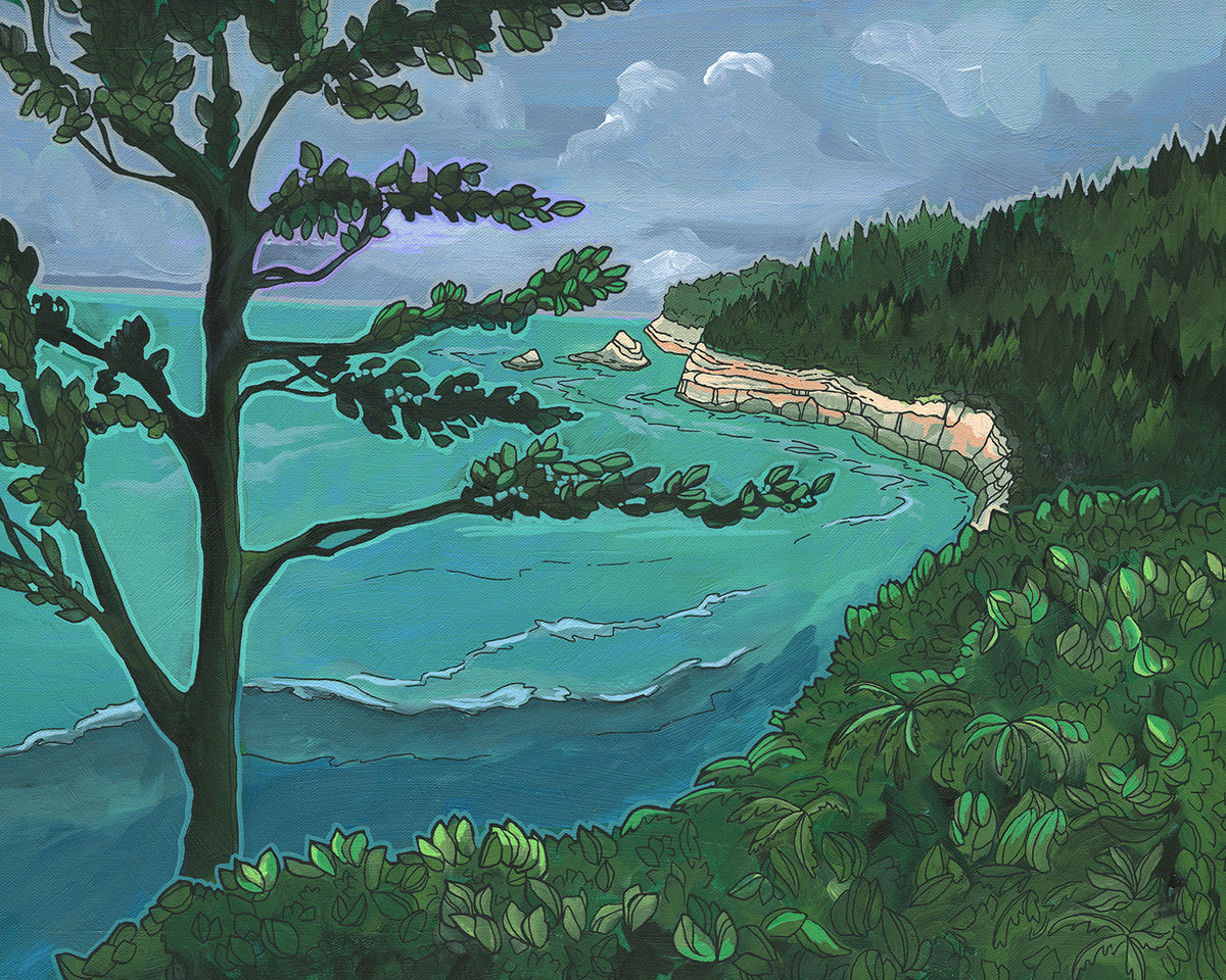 Coast Cliffs art print