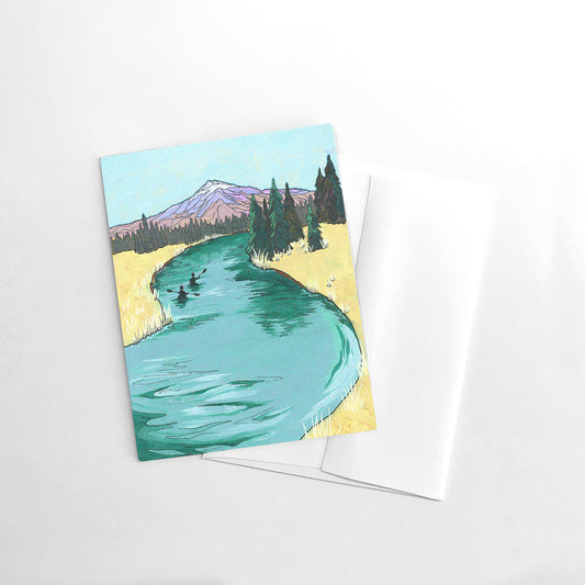 Deschutes Kayakers greeting card