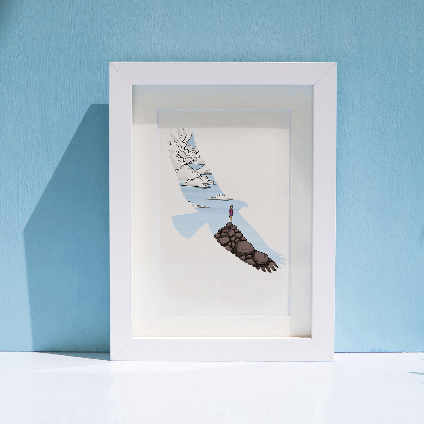 Eagle Hiker art print