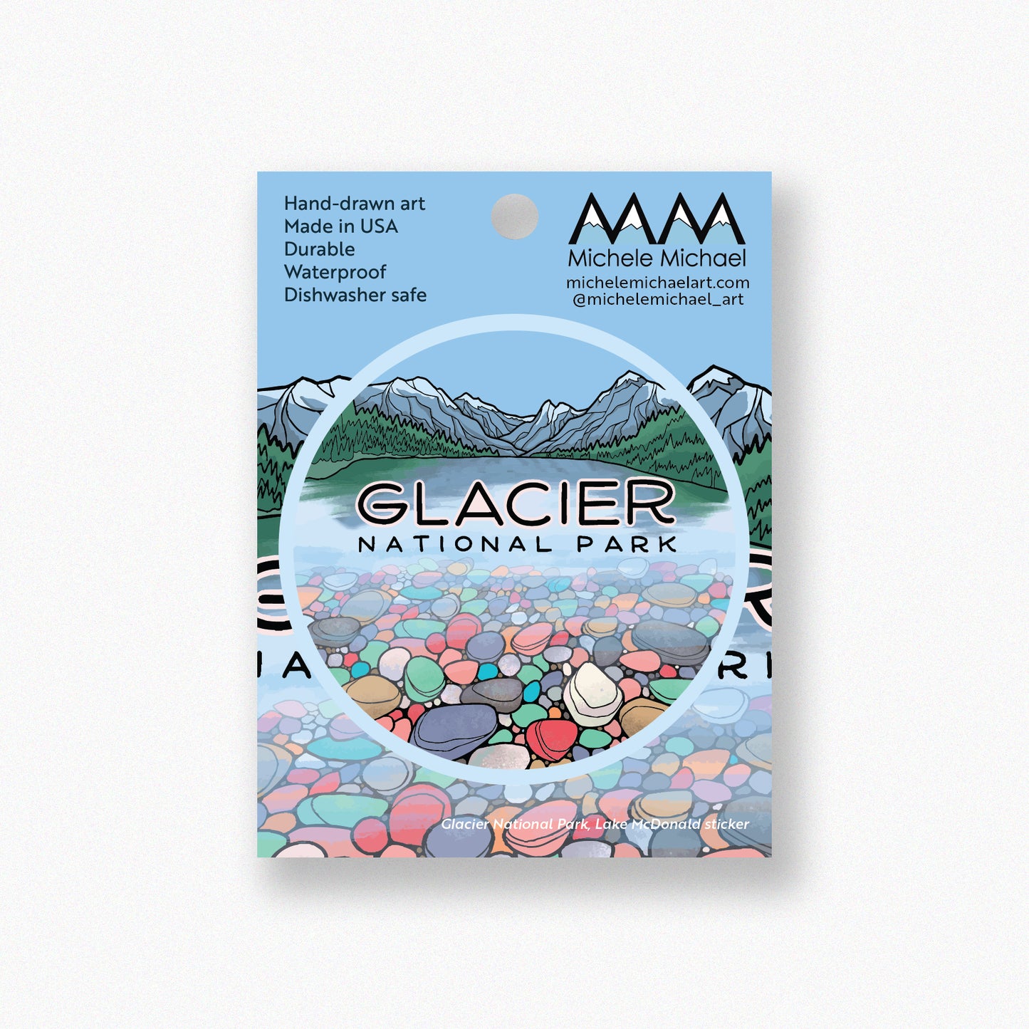 Glacier Lake McDonald sticker