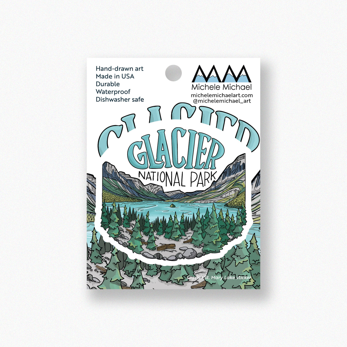 Glacier St. Mary Lake sticker