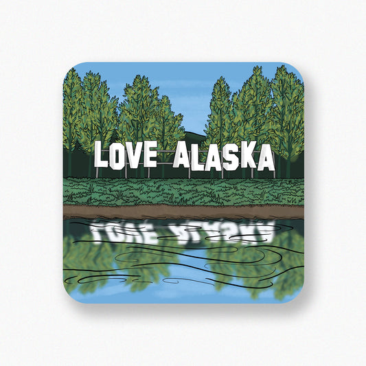Love Alaska sticker