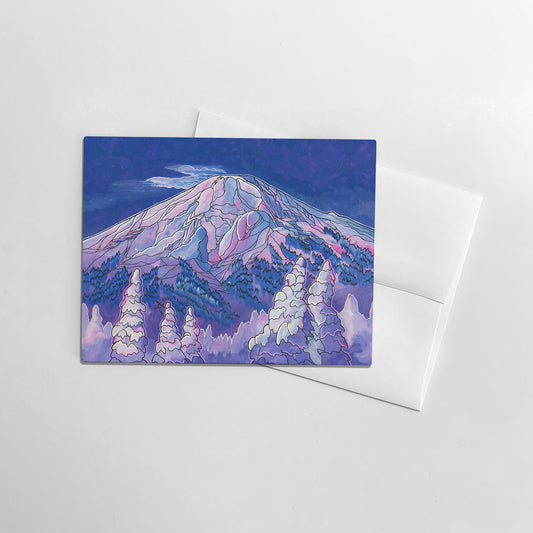 Mount Bachelor Sunrise greeting card