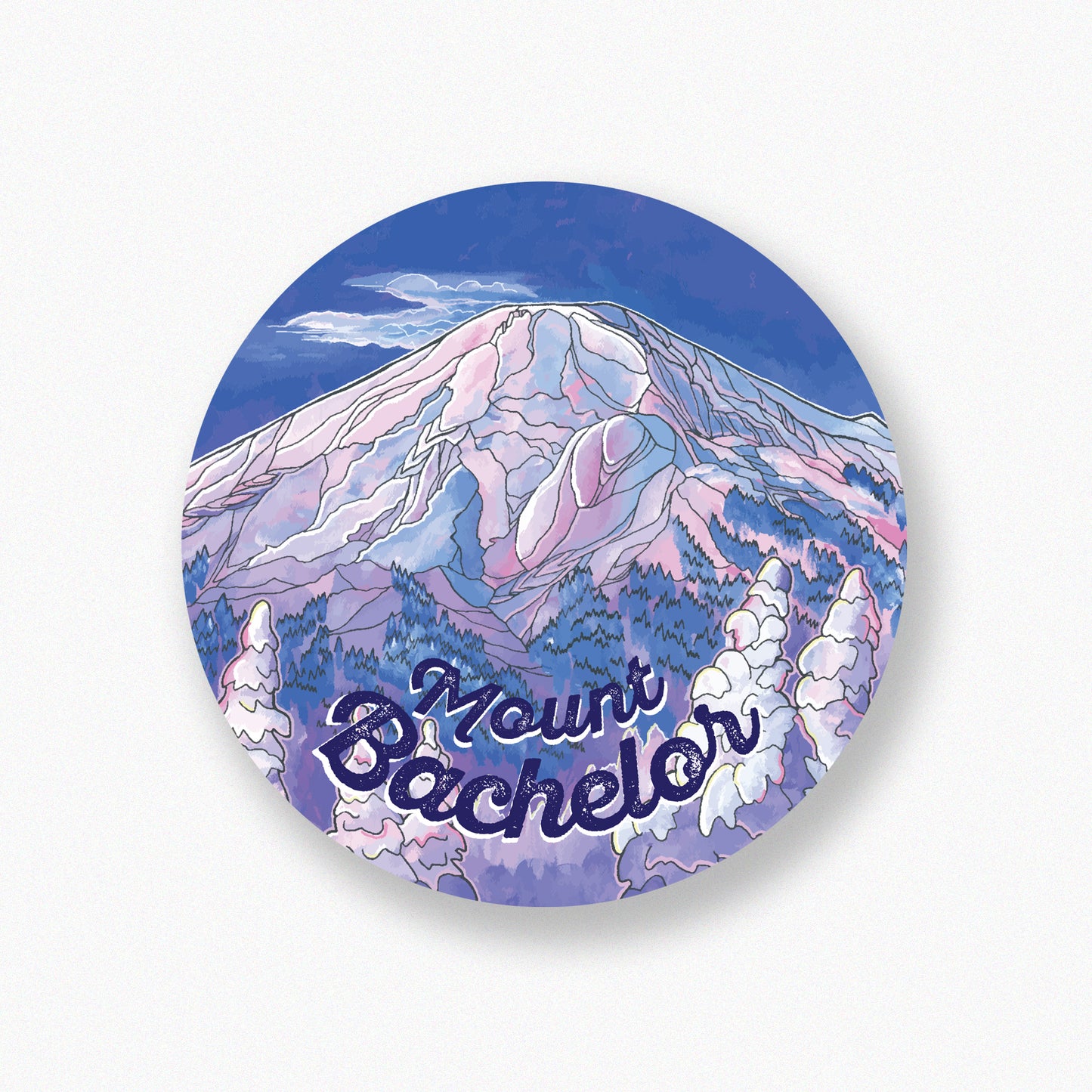 Mount Bachelor Sunrise sticker