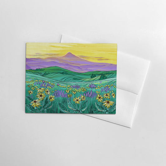 Mount Hood Wildflowers greeting card
