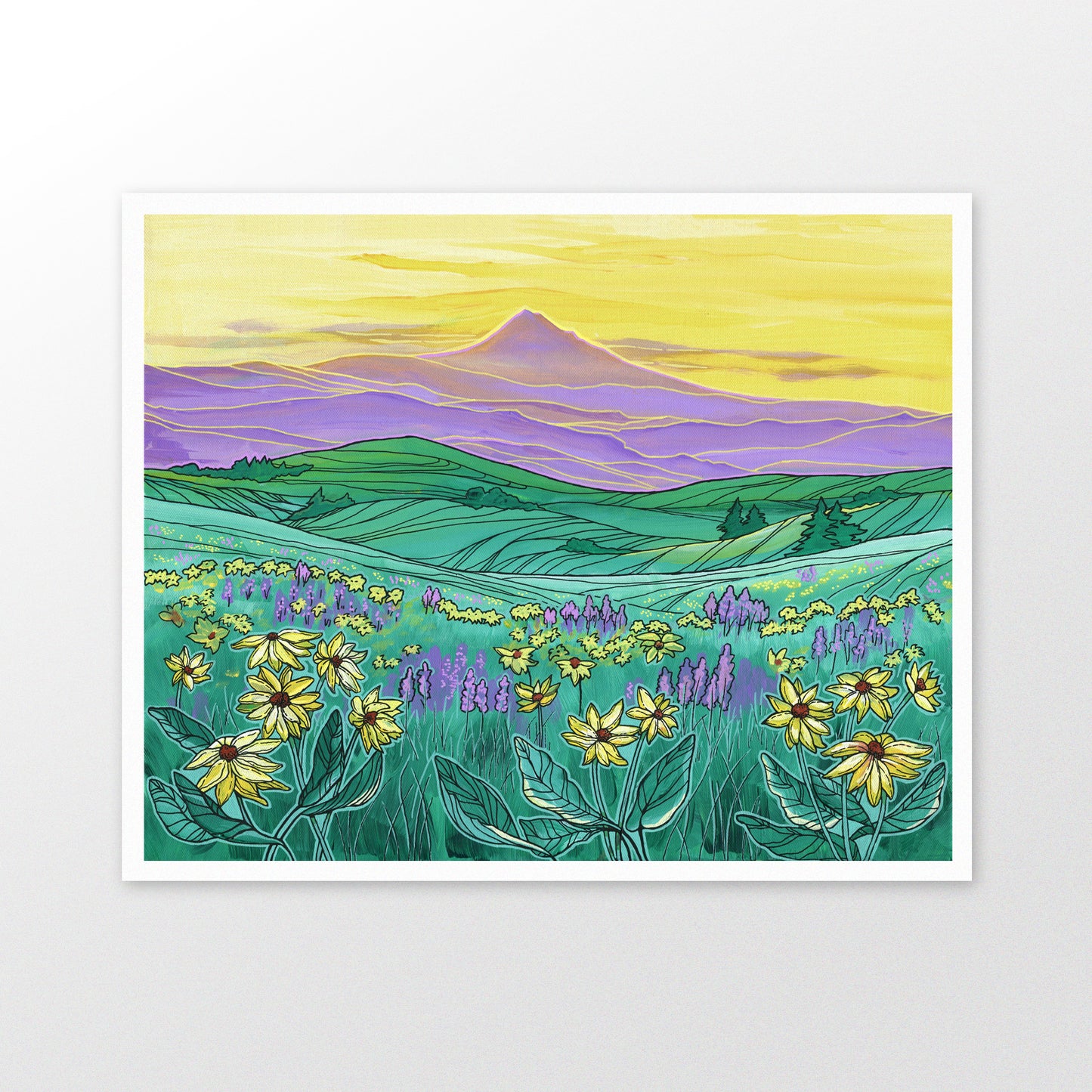 Mount Hood Wildflowers art print
