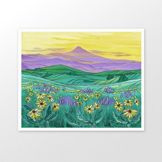 Mount Hood Wildflowers art print