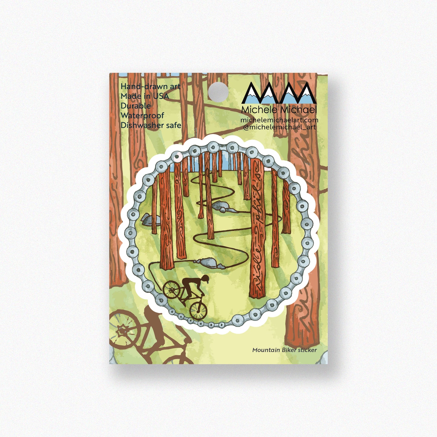 Mountain Biker sticker