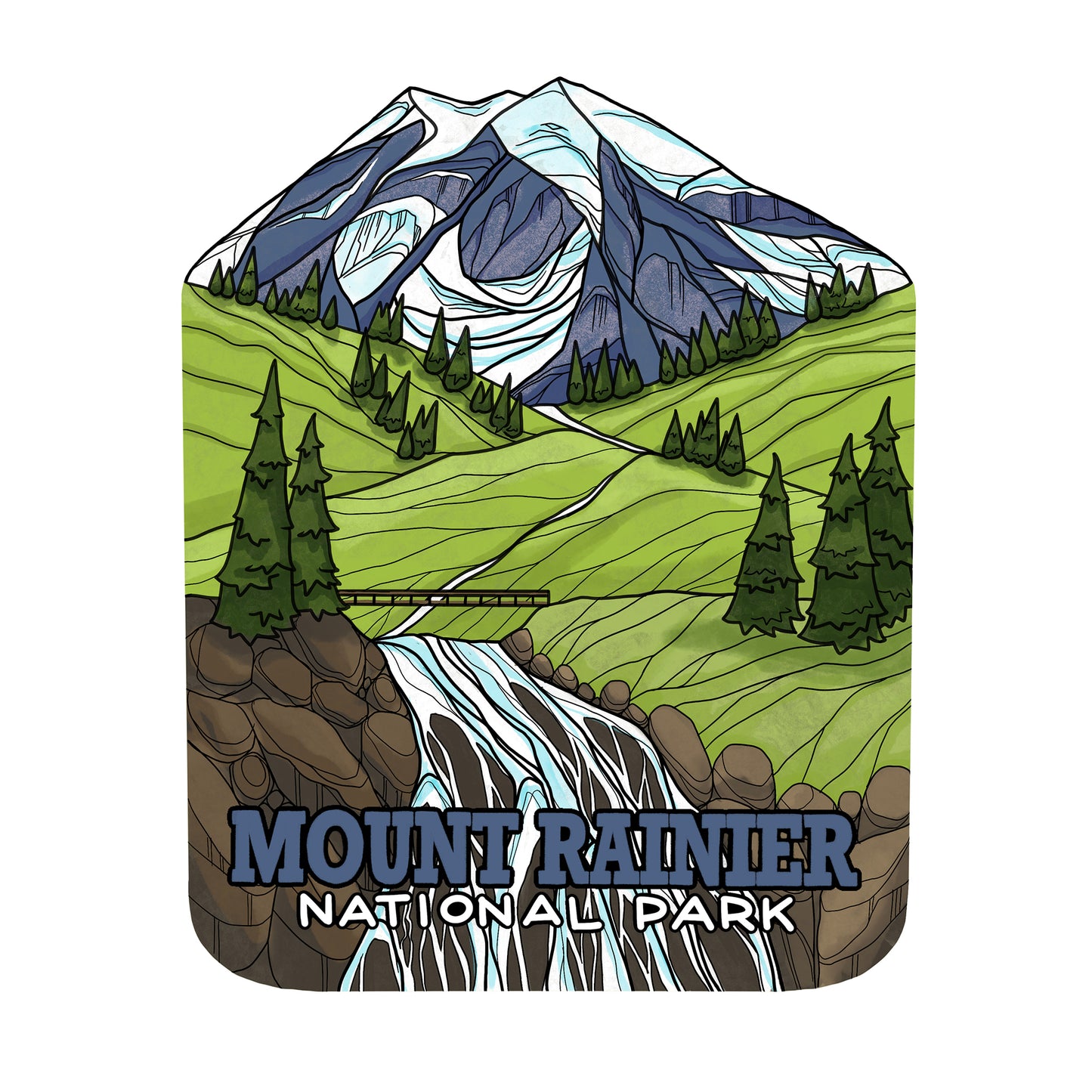 Mount Rainier National Park sticker