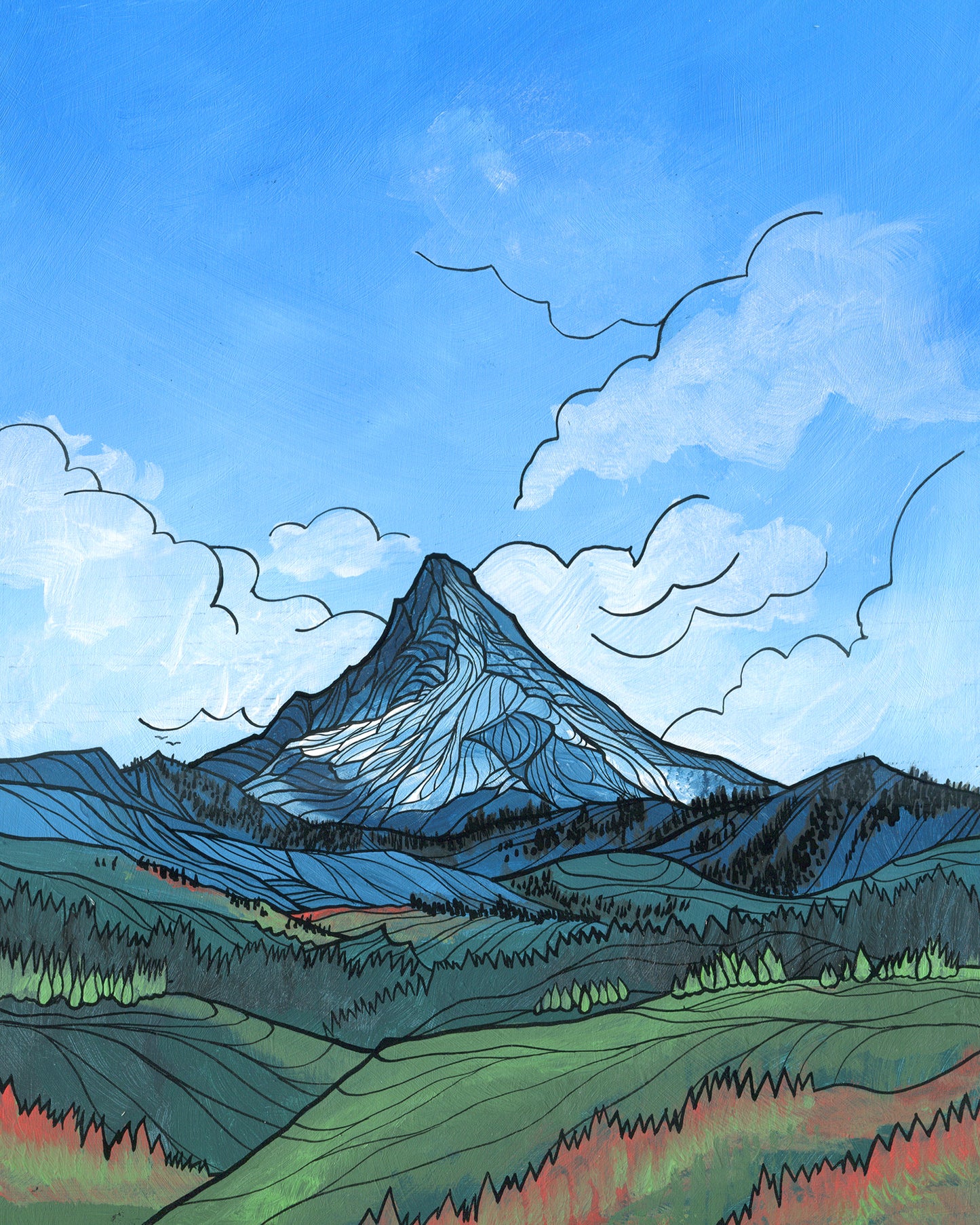 Mount Washington art print