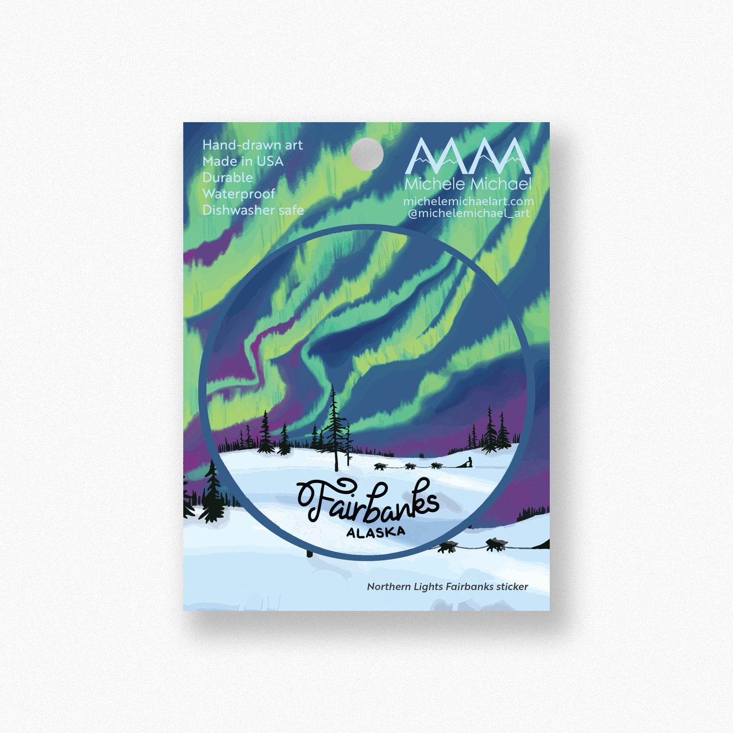 Northern Lights Fairbanks sticker