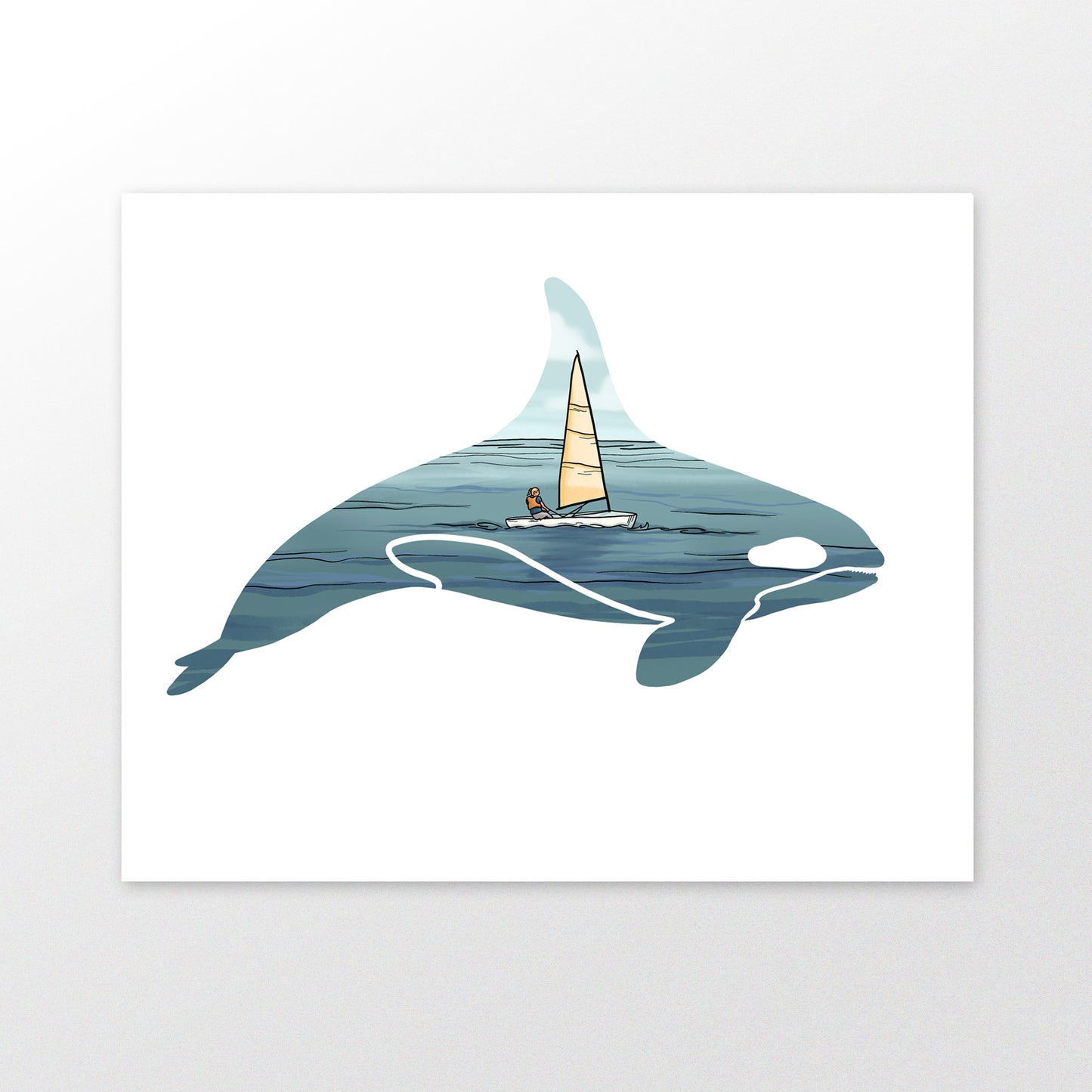 Orca Sailor art print