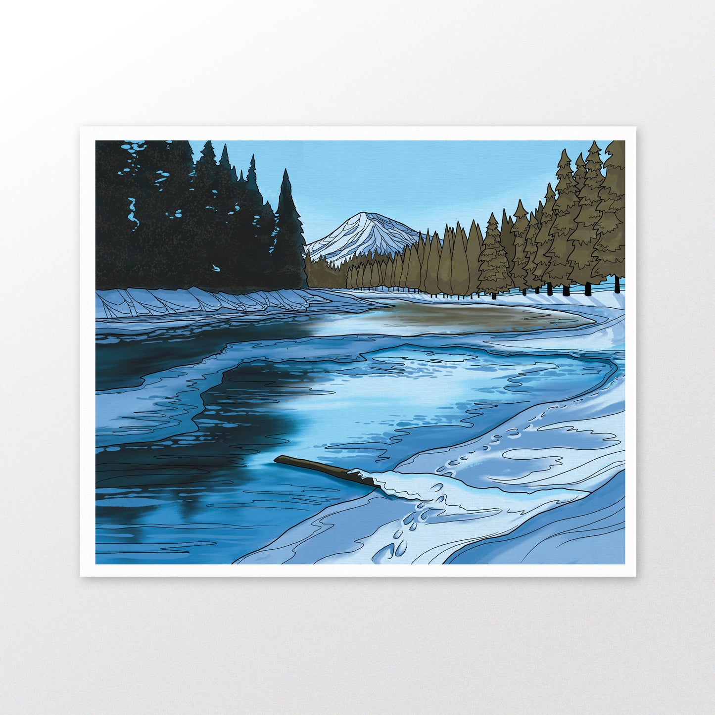 Sunriver Winter art print