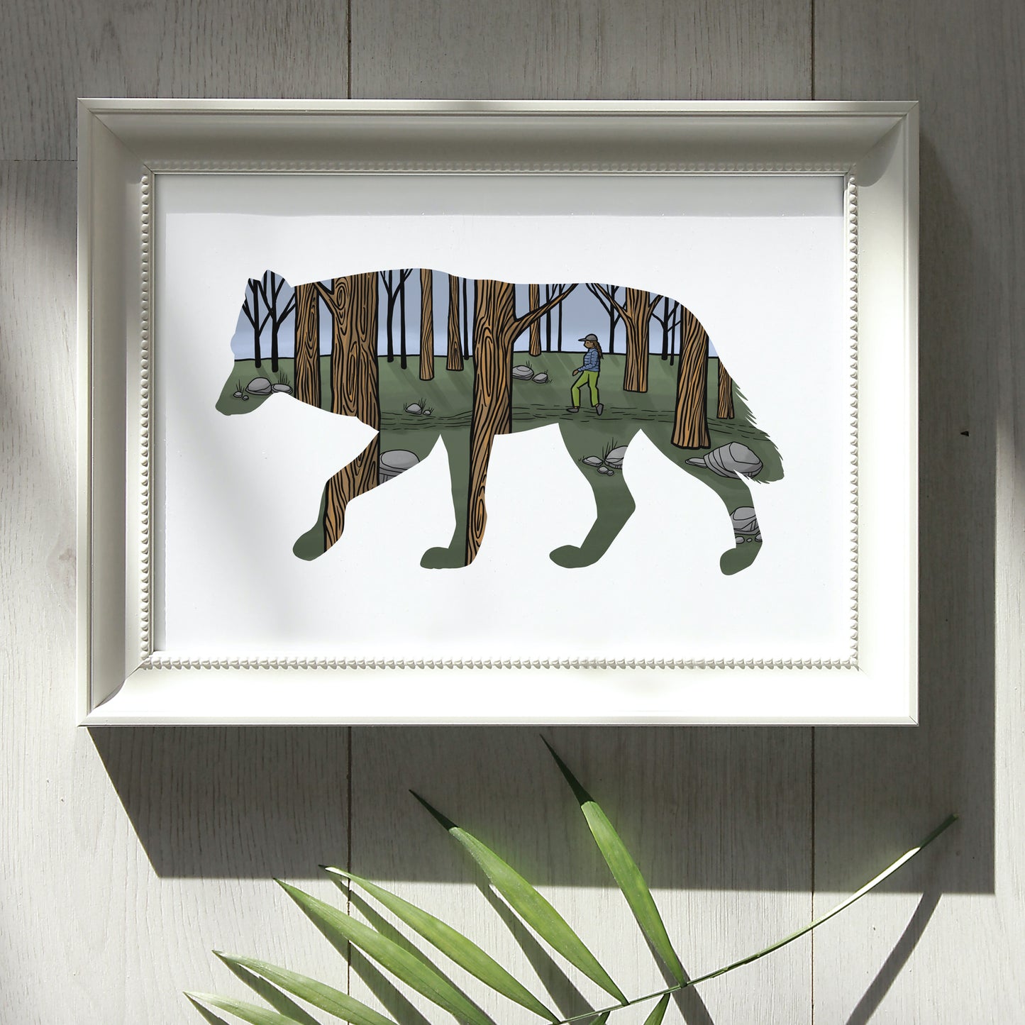 Wolf Hiker art print