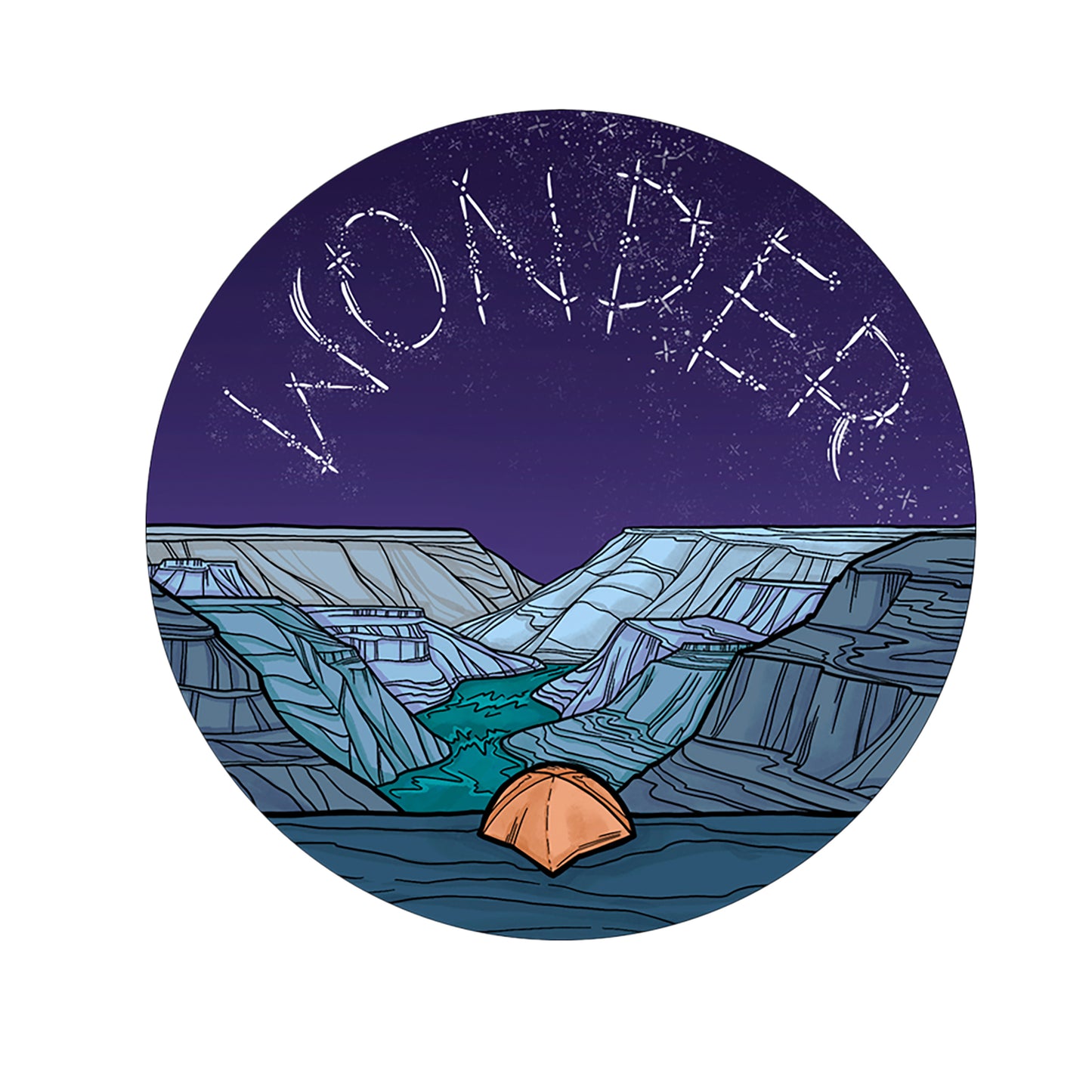 WONDER sticker