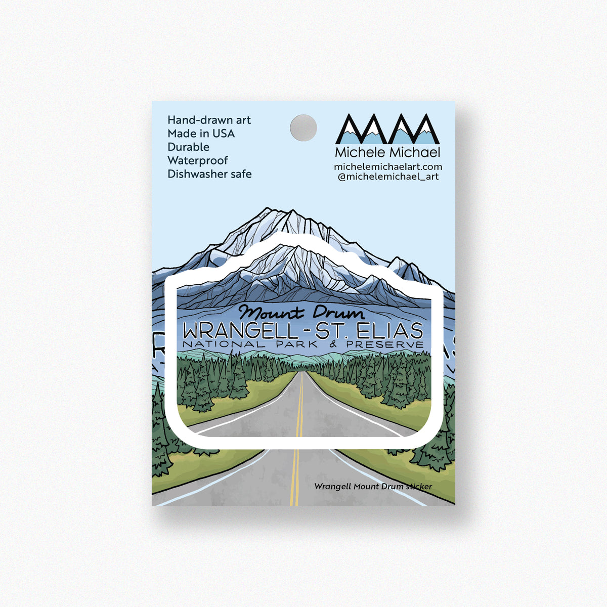 Wrangell Mount Drum sticker