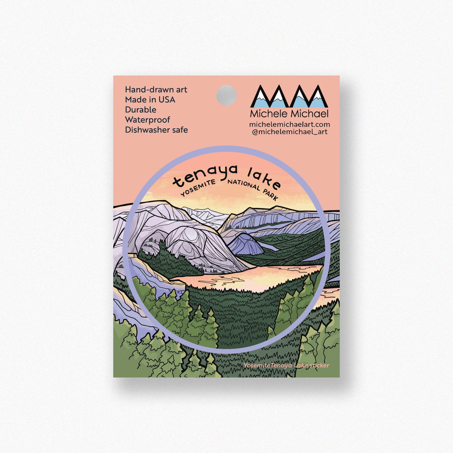 Yosemite Tenaya Lake sticker