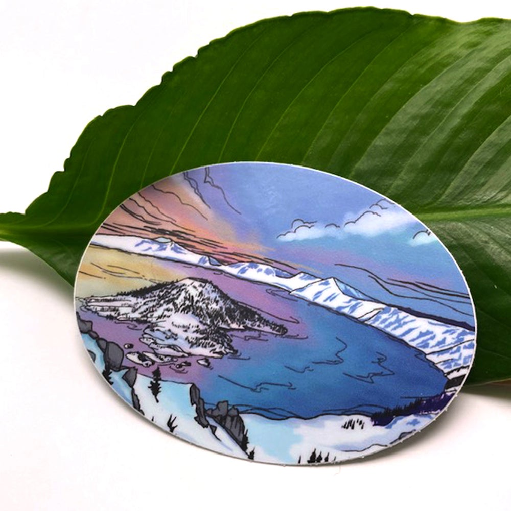 Crater Lake Winter sticker