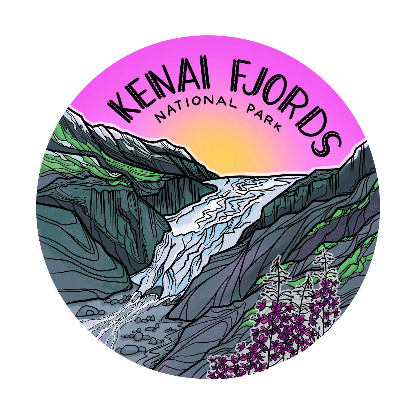 Kenai Fjords, Exit Glacier sticker