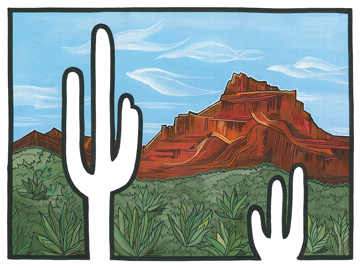 Lost Saguaro original artwork