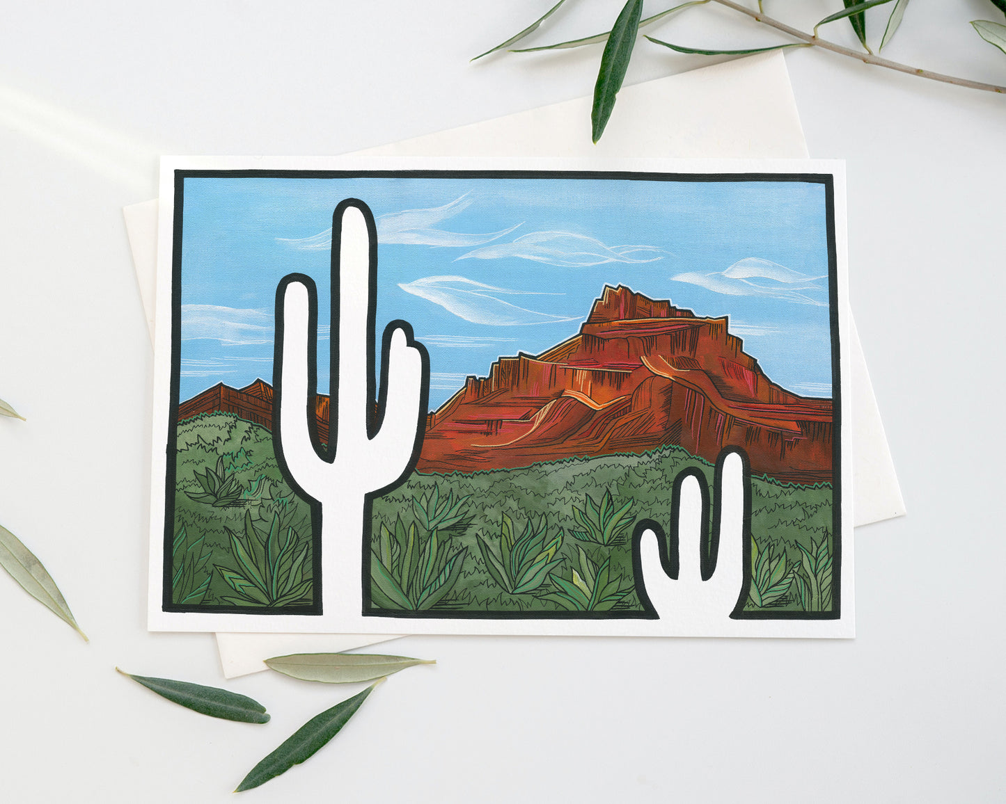 Lost Saguaro art print