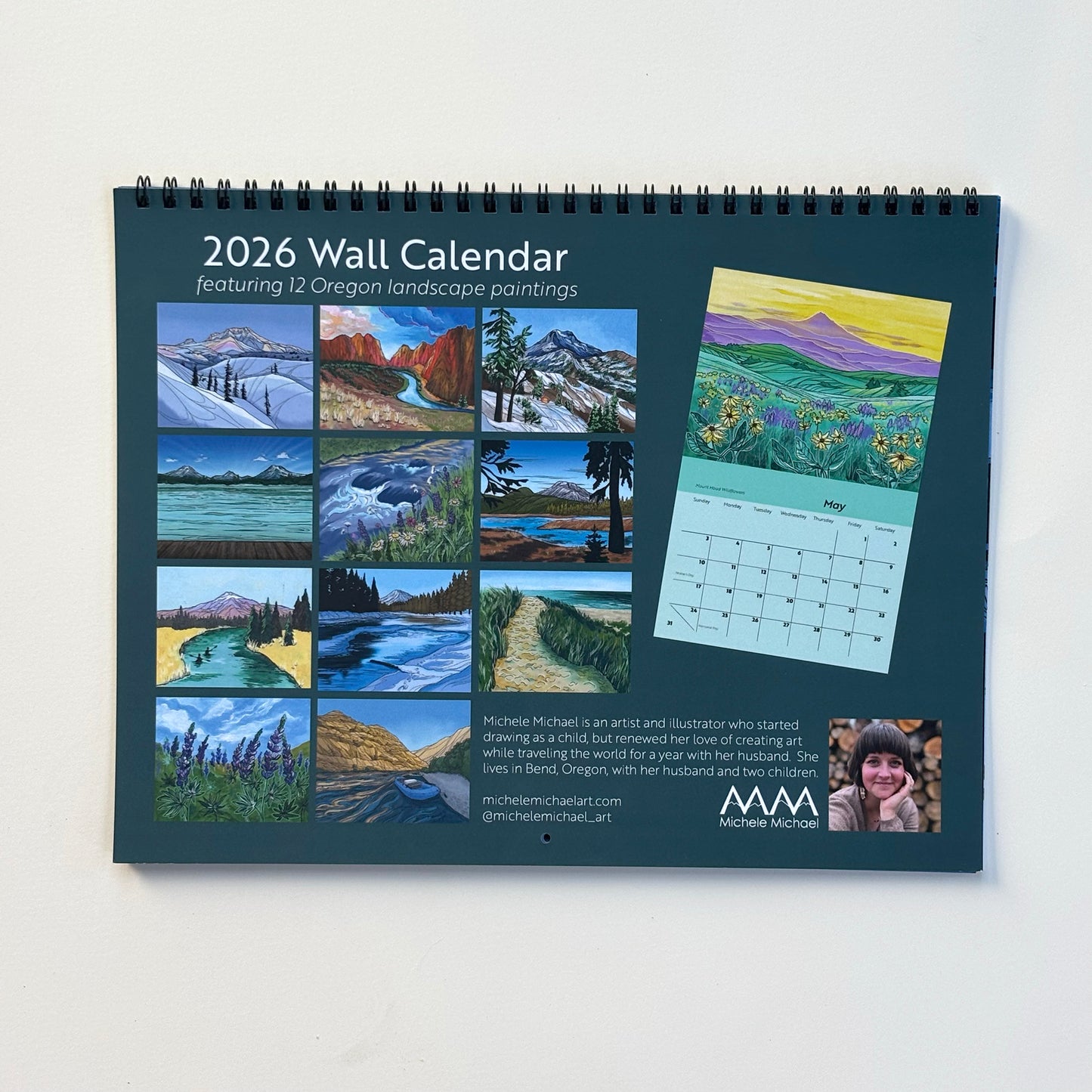 2026 Oregon Landscapes wall calendar