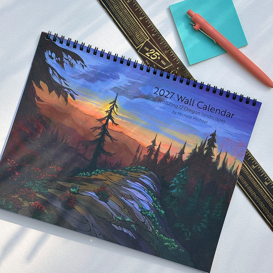 2027 Oregon Landscapes wall calendar