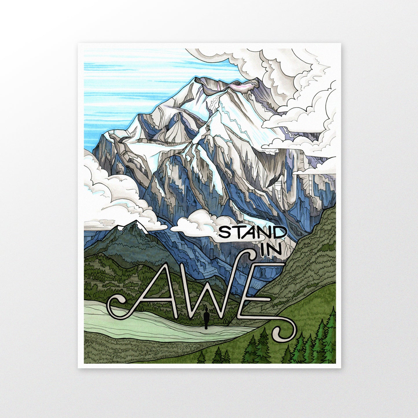 Awe art print