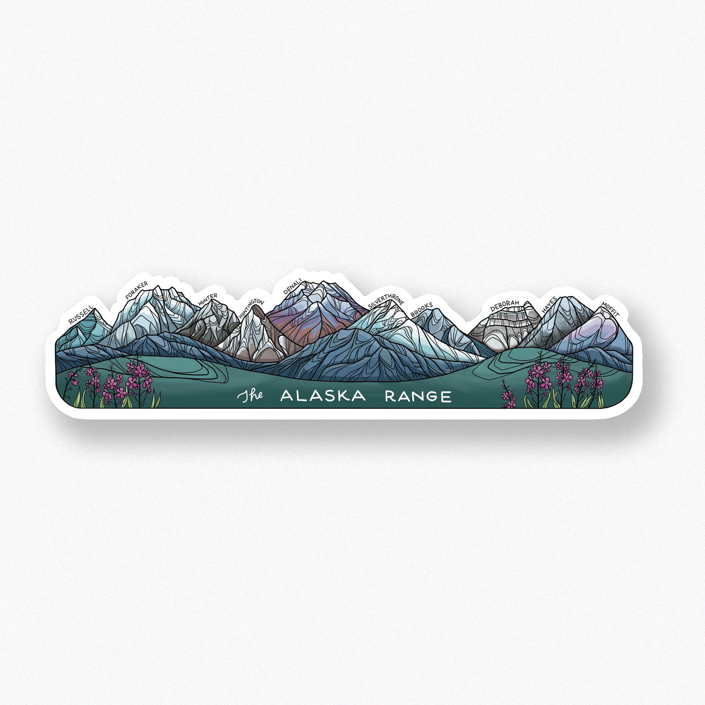 Alaska Range long sticker