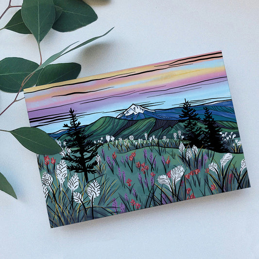 Alpine Wildflowers greeting card