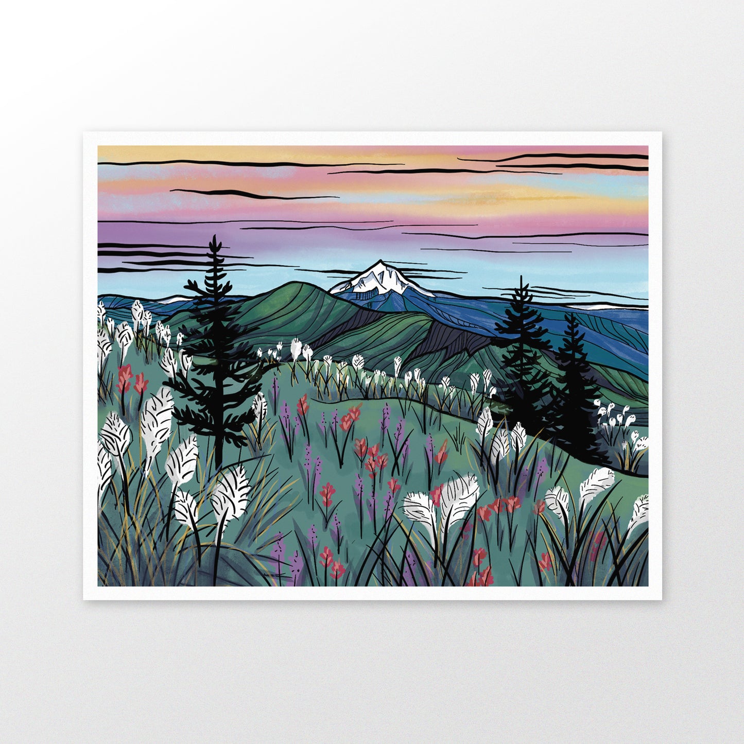 Alpine Wildflowers art print