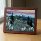 Alpine Wildfowers wood panel print