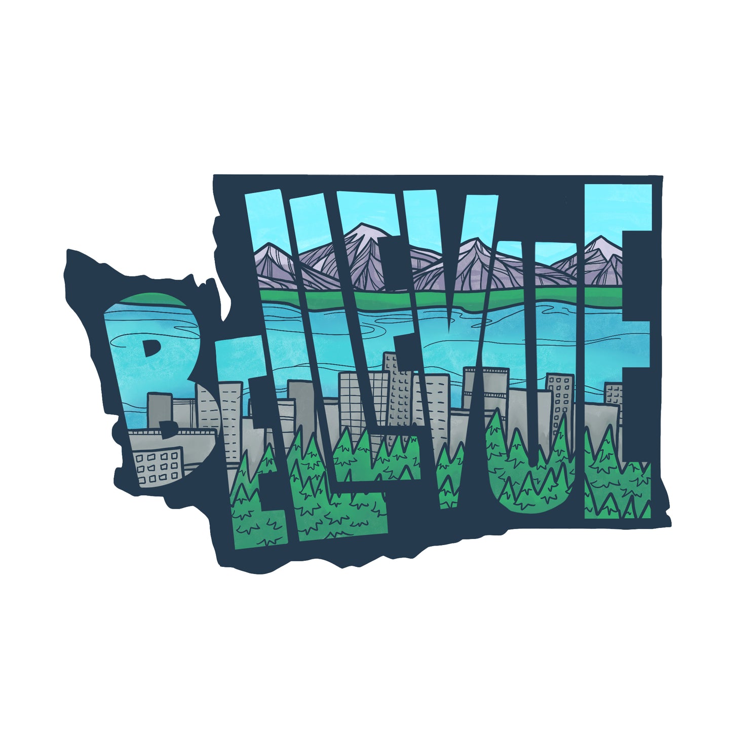 Bellevue Washington sticker