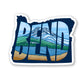 Bend Oregon State Shape sticker