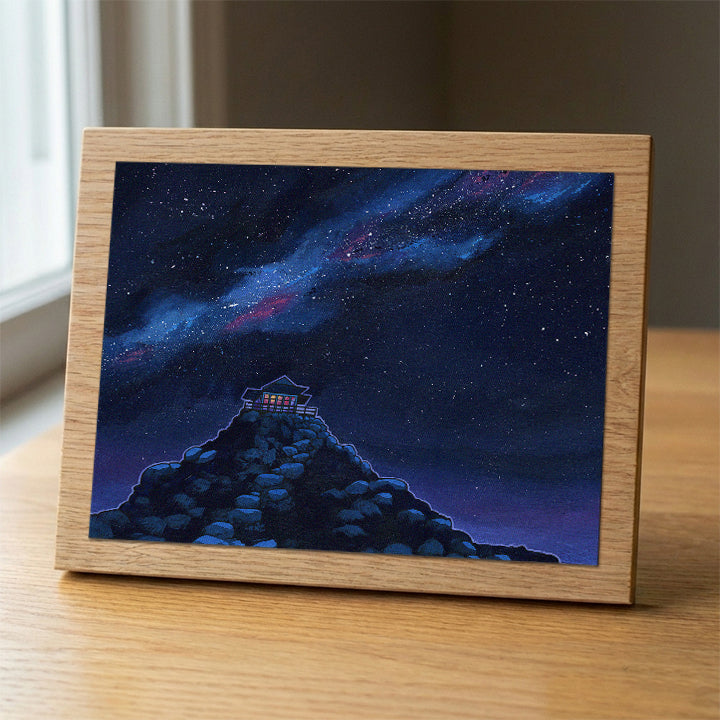 Bolan Mountain Lookout wood panel print