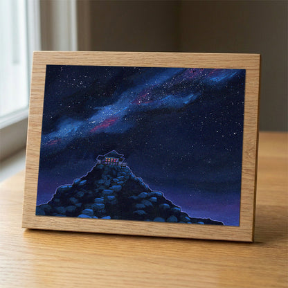 Bolan Mountain Lookout wood panel print