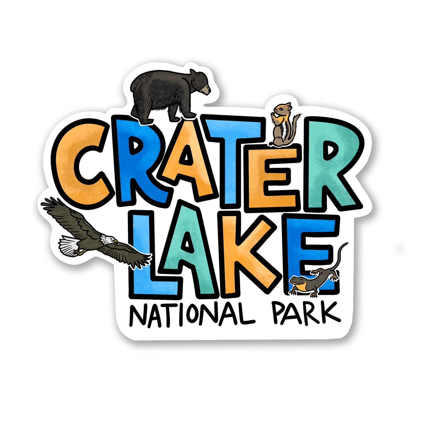 Crater Lake Critters sticker