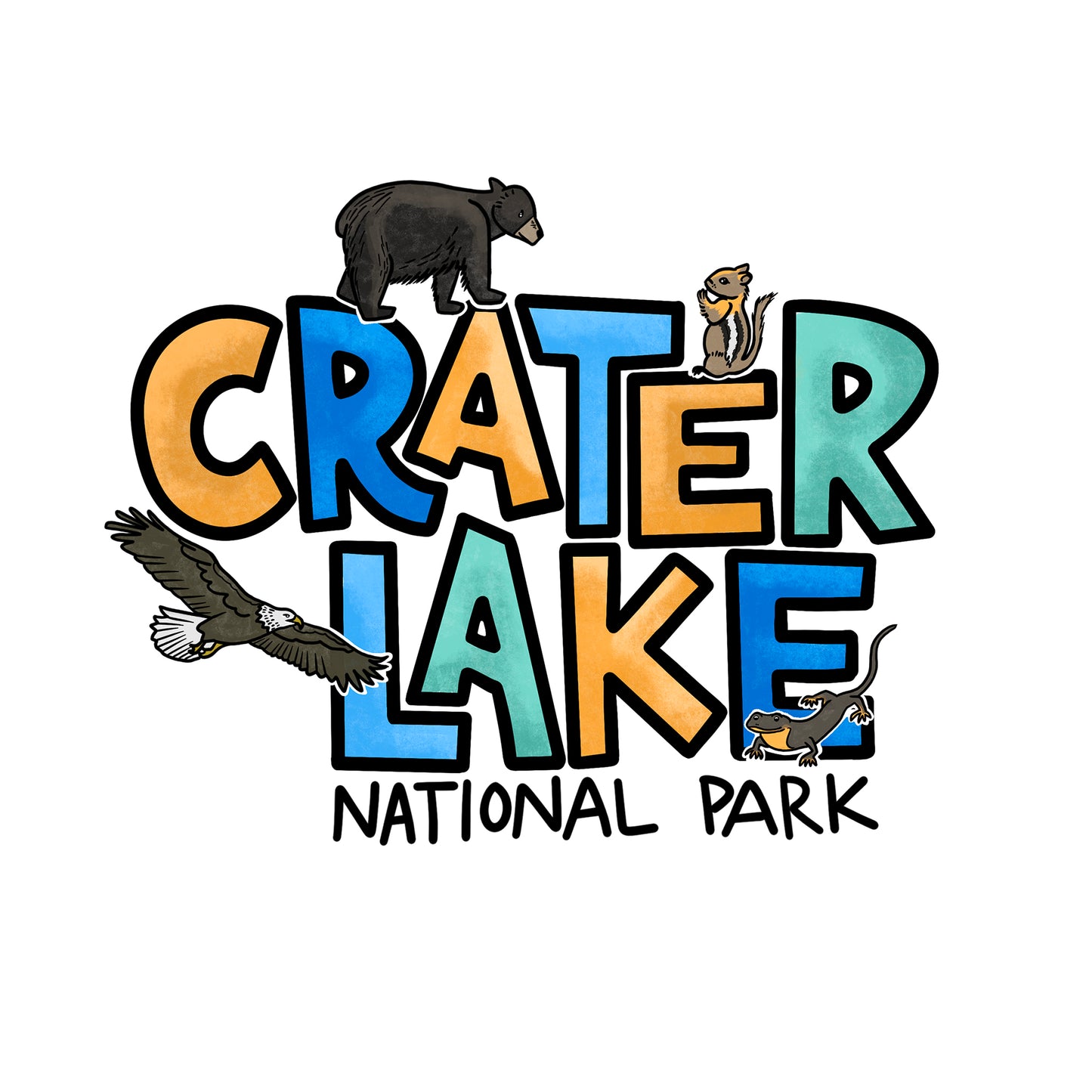 Crater Lake Critters sticker