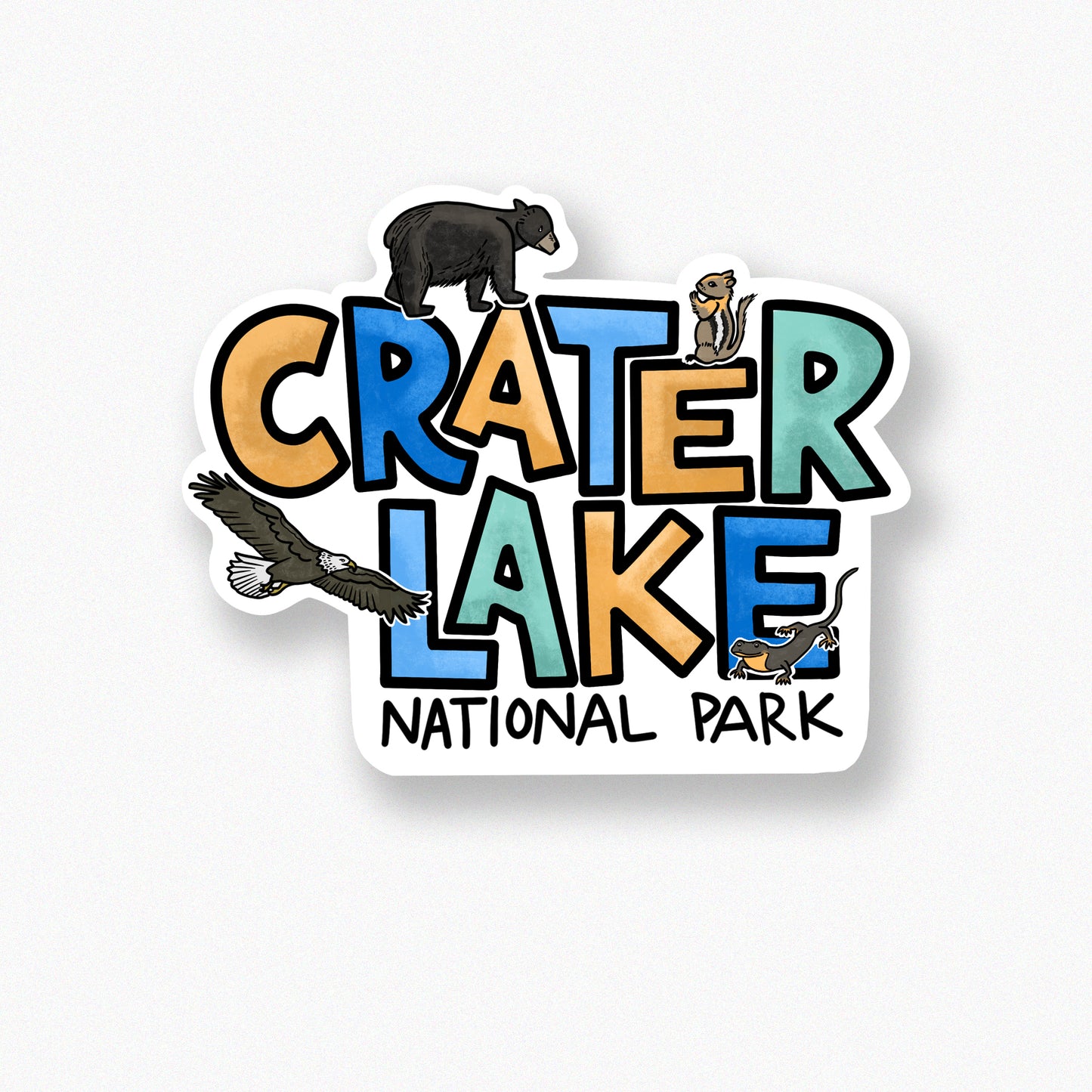 Crater Lake Critters sticker