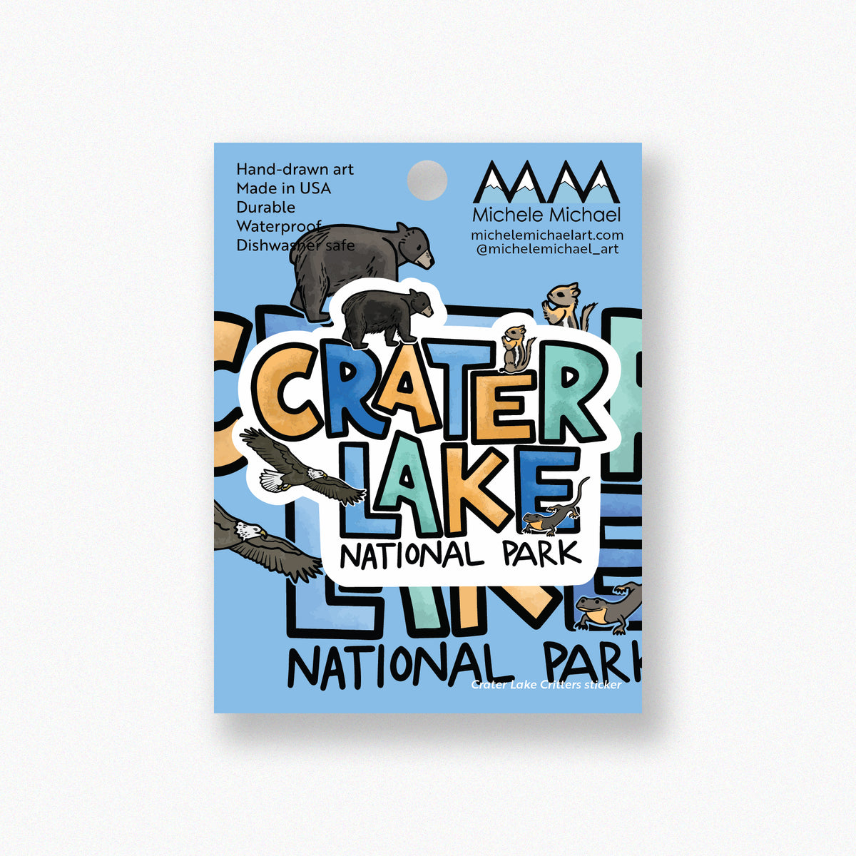 Crater Lake Critters sticker