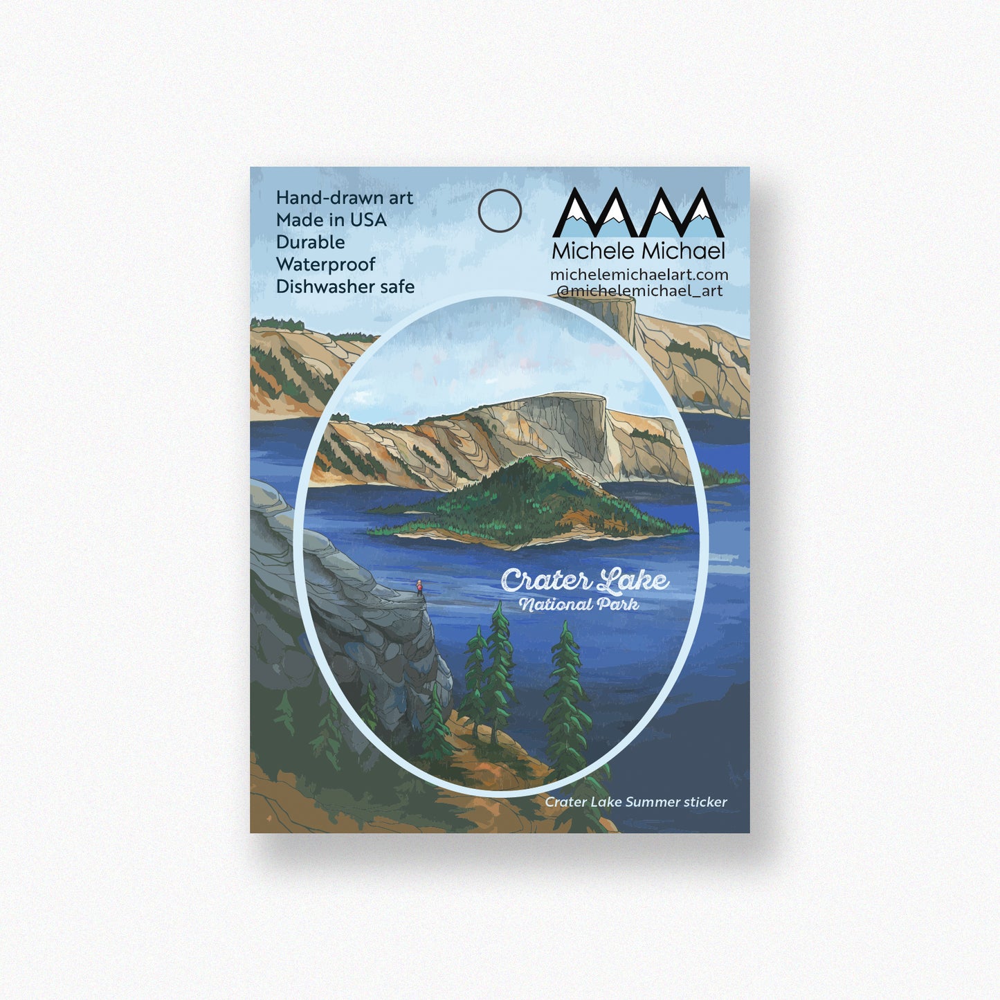 Crater Lake Summer sticker