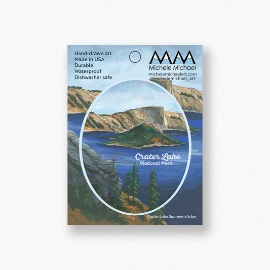 Crater Lake Summer sticker