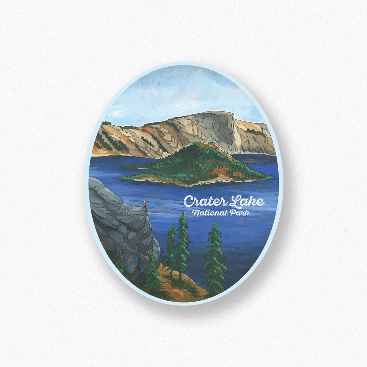 Crater Lake Summer sticker