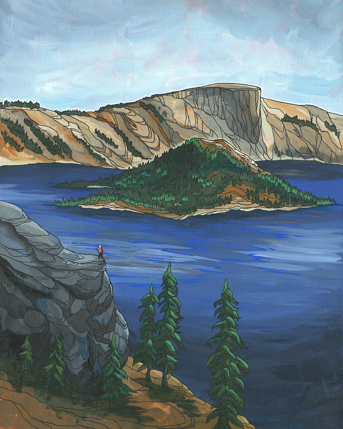 Crater Lake Summer art print