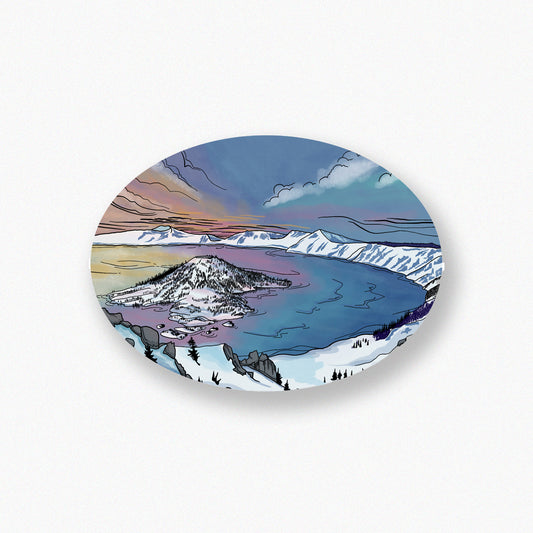 Crater Lake Winter sticker