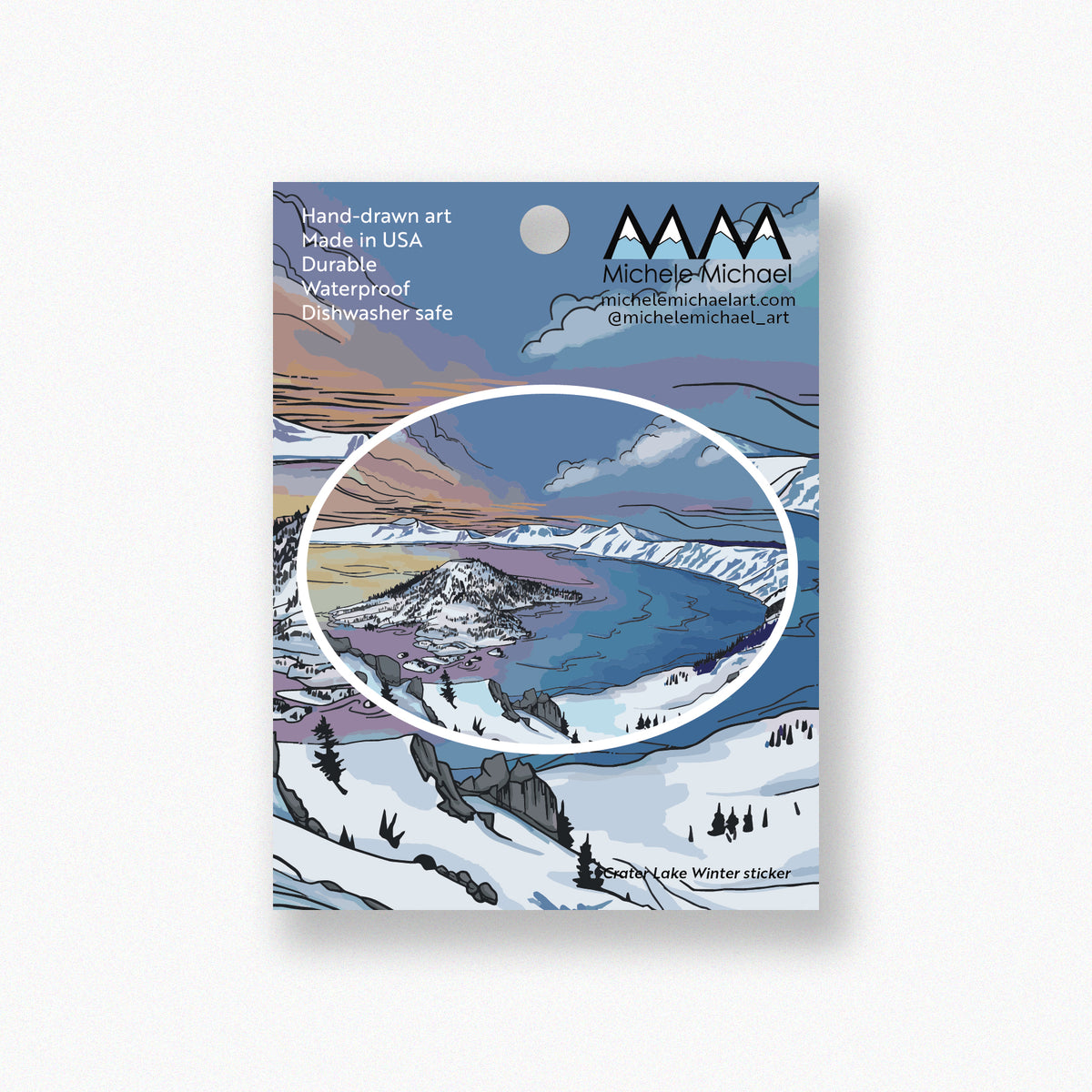 Crater Lake Winter sticker